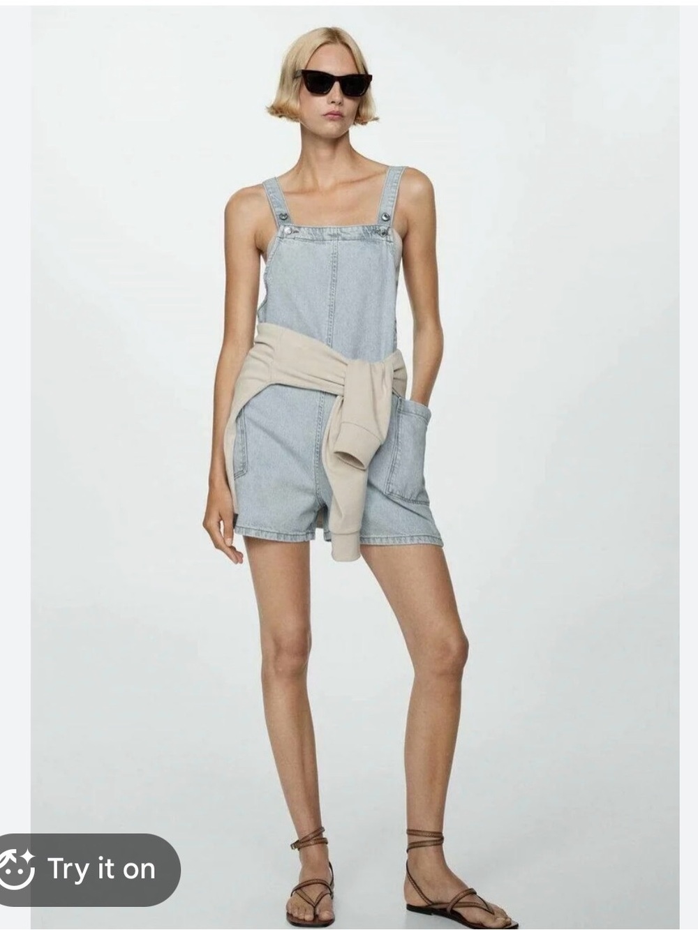 Mango Denim Romper